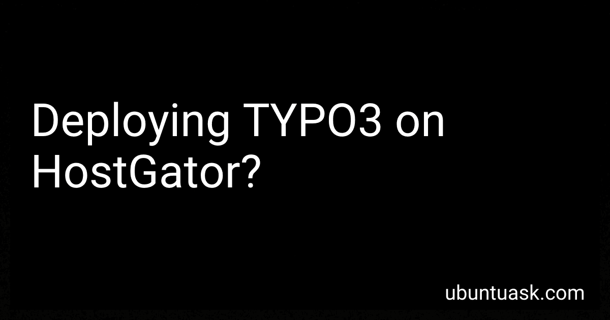 Deploying TYPO3 on HostGator? image