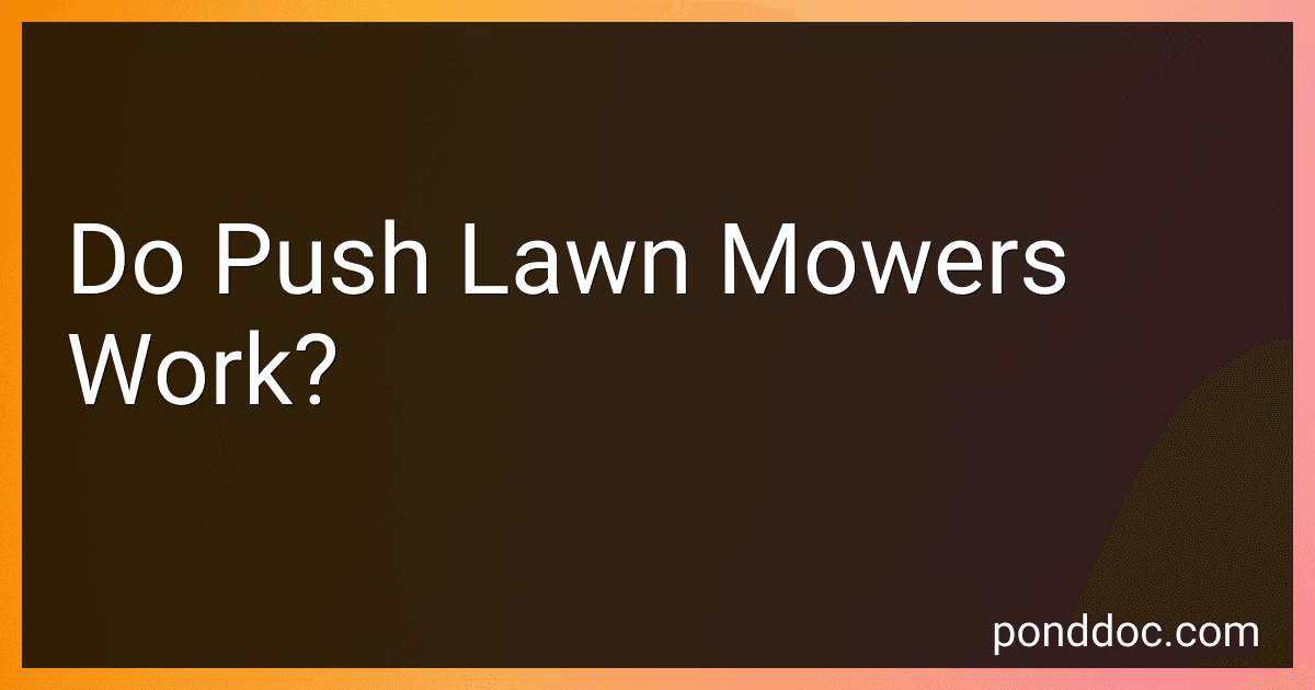 Do Push Lawn Mowers Work? image