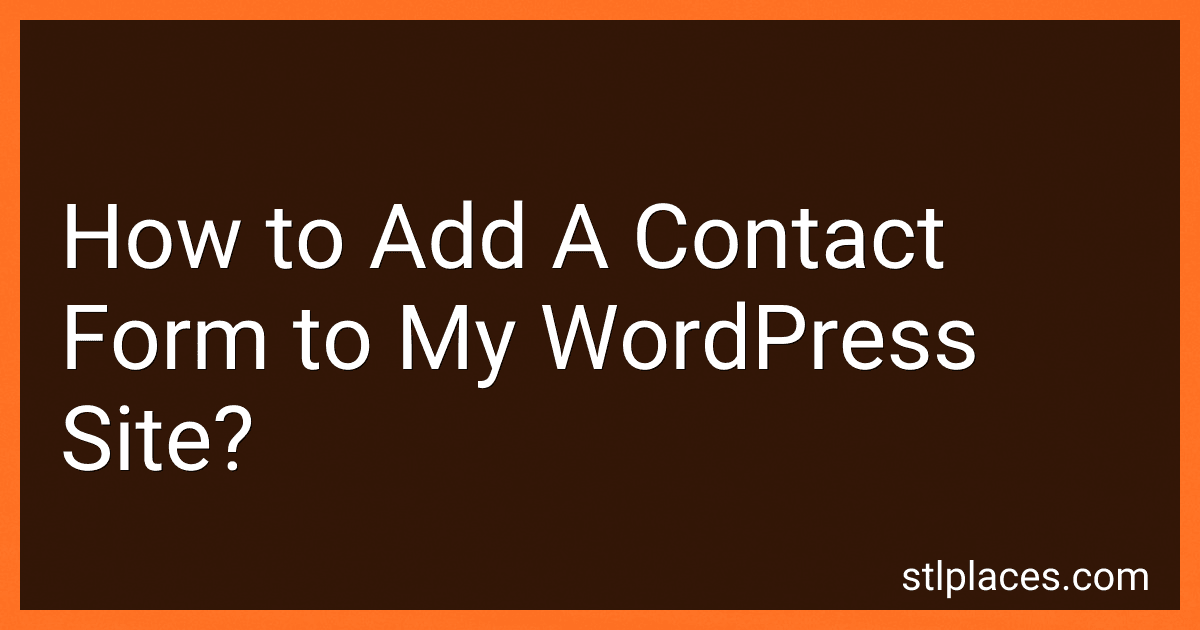 How to Add A Contact Form to My WordPress Site? image