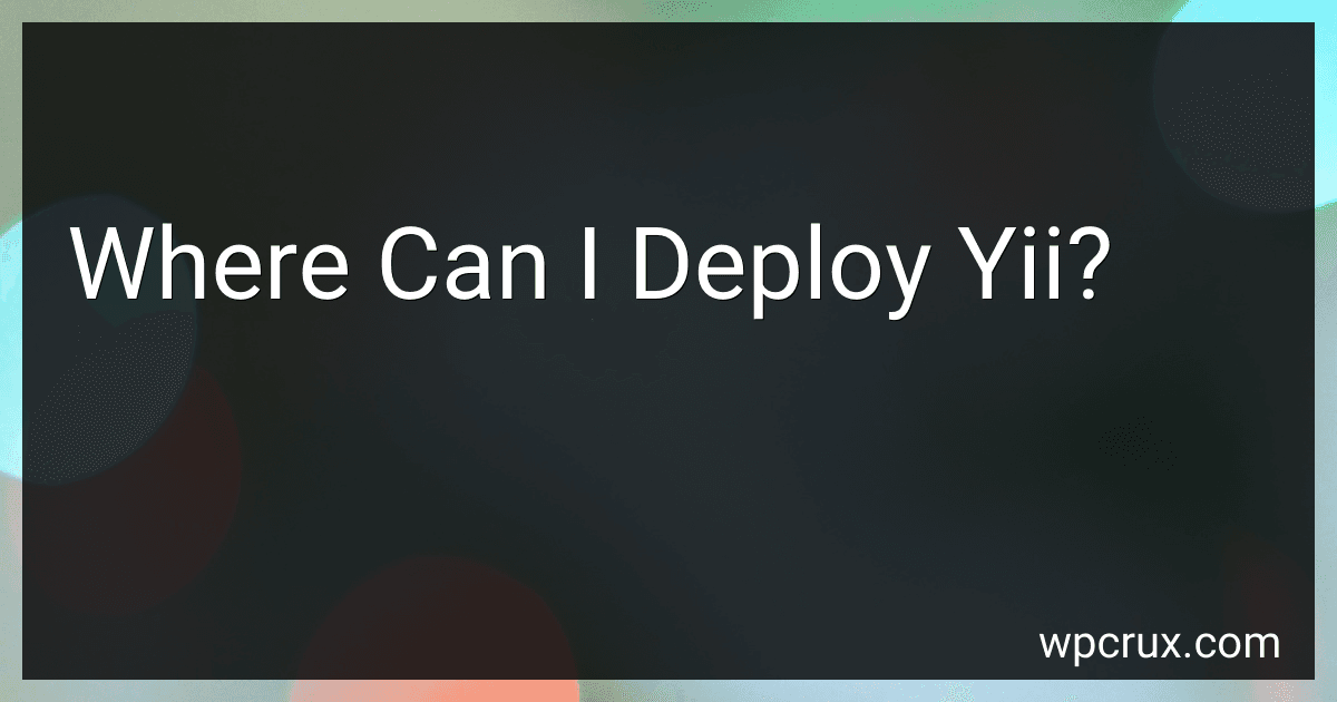 Where Can I Deploy Yii? image