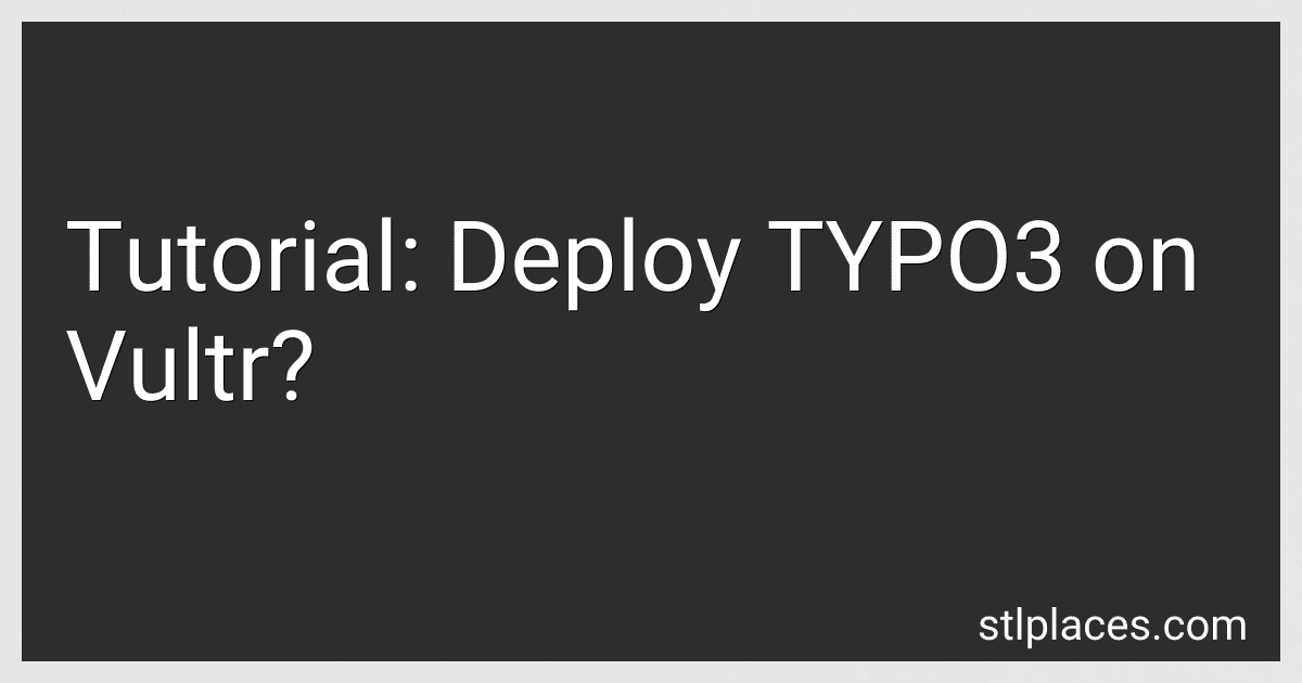 Tutorial: Deploy TYPO3 on Vultr? image