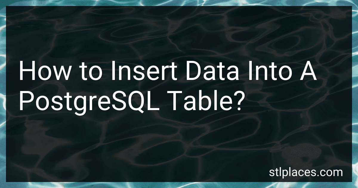 How to Insert Data Into A PostgreSQL Table? preview