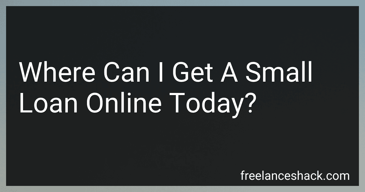 Where Can I Get A Small Loan Online Today? preview