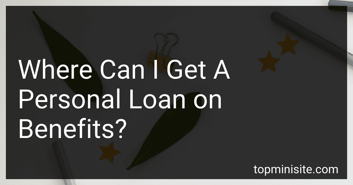 Where Can I Get A Personal Loan on Benefits? image