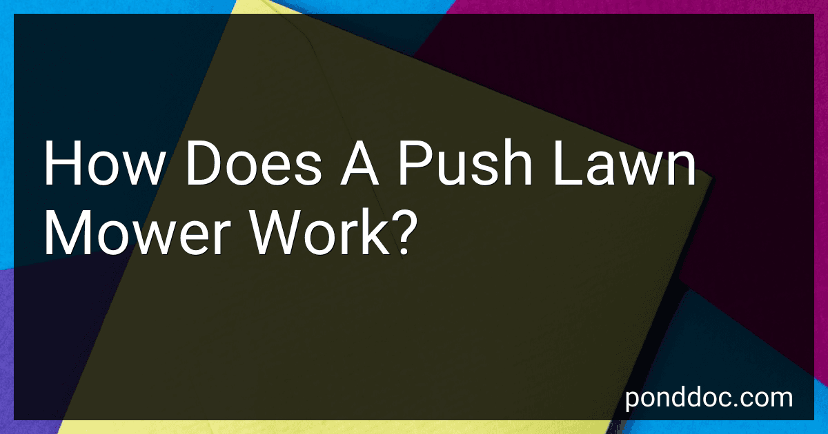 How Does A Push Lawn Mower Work? image