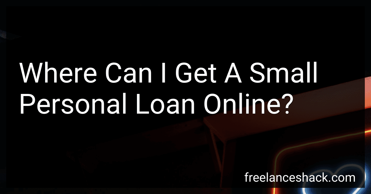 Where Can I Get A Small Personal Loan Online? preview