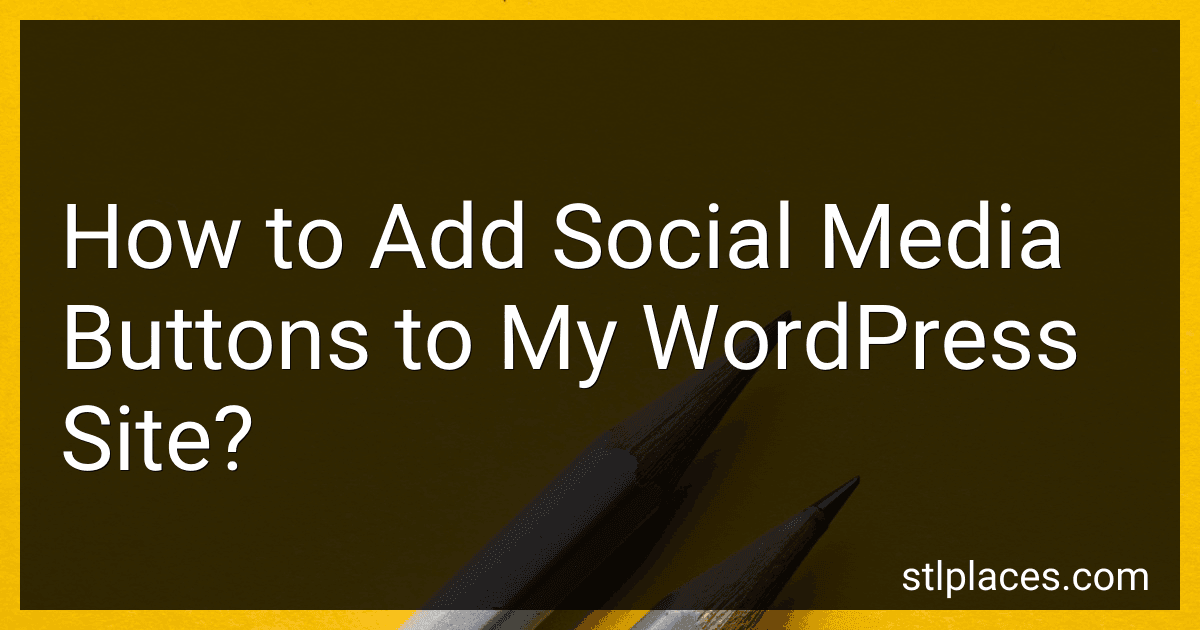 How to Add Social Media Buttons to My WordPress Site? image