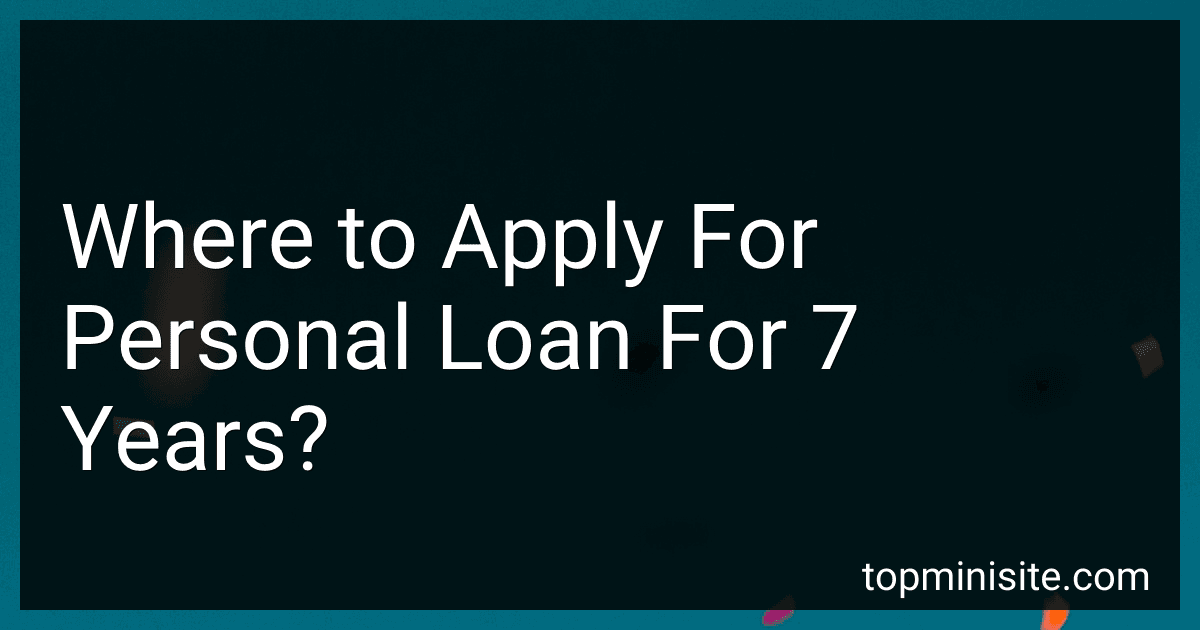 Where to Apply For Personal Loan For 7 Years? image