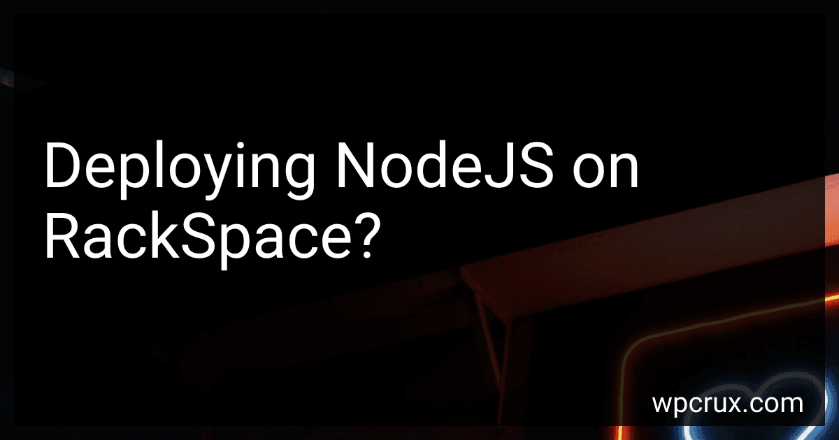 Deploying NodeJS on RackSpace? image