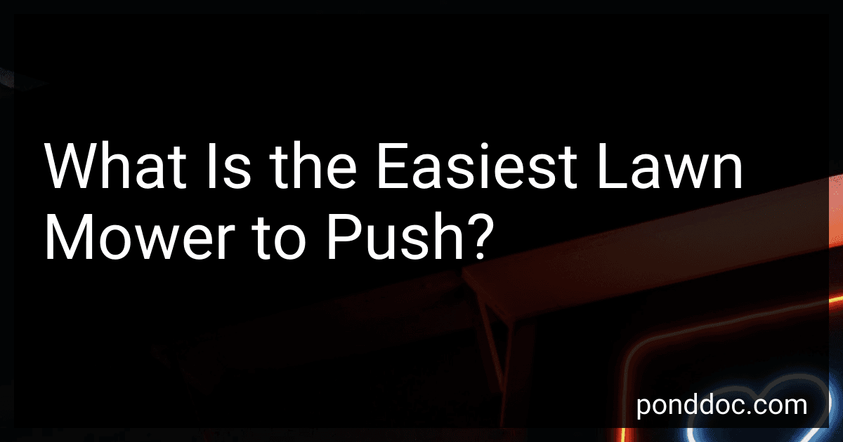 What Is the Easiest Lawn Mower to Push? image