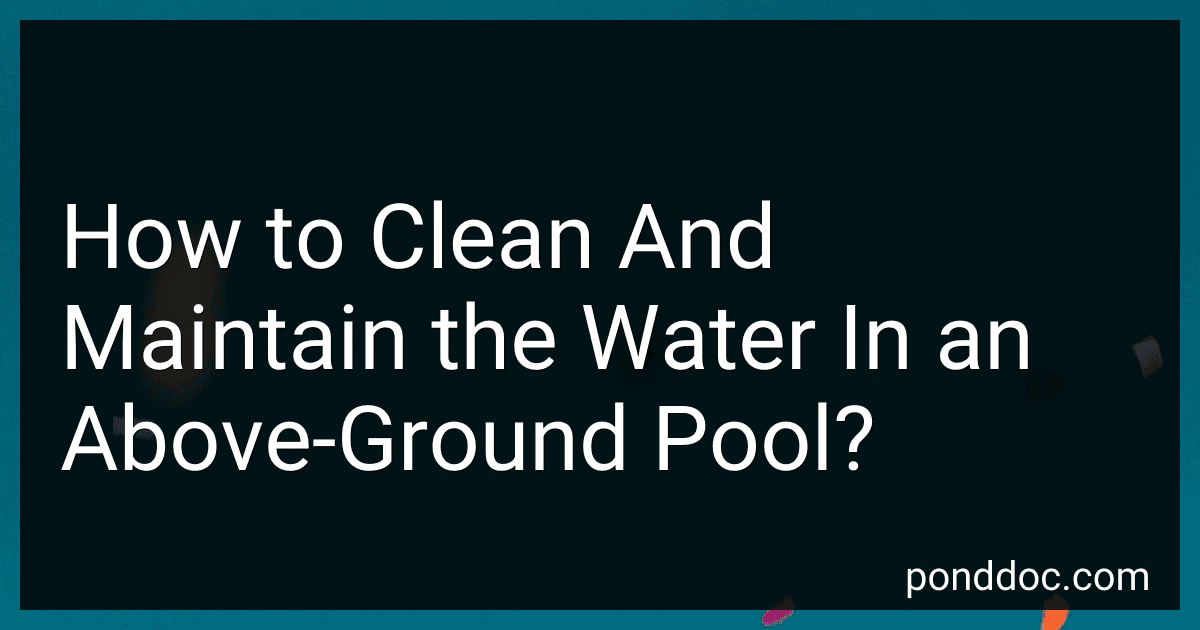 How to Clean And Maintain the Water In an Above-Ground Pool? image