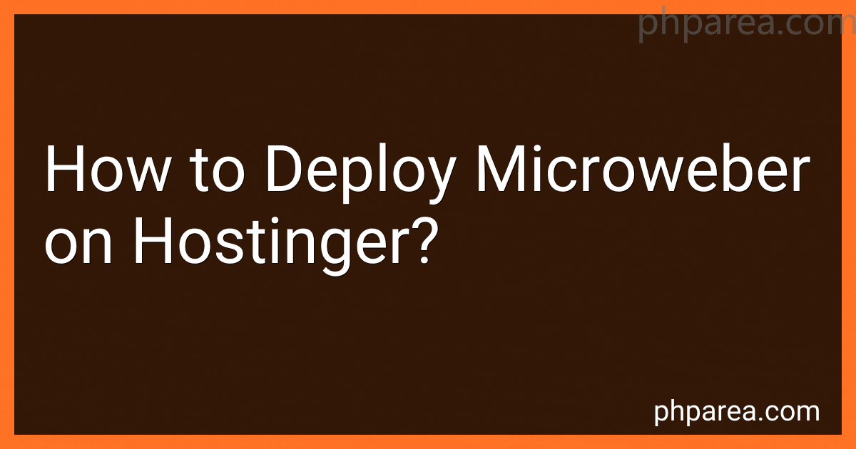 How to Deploy Microweber on Hostinger? image
