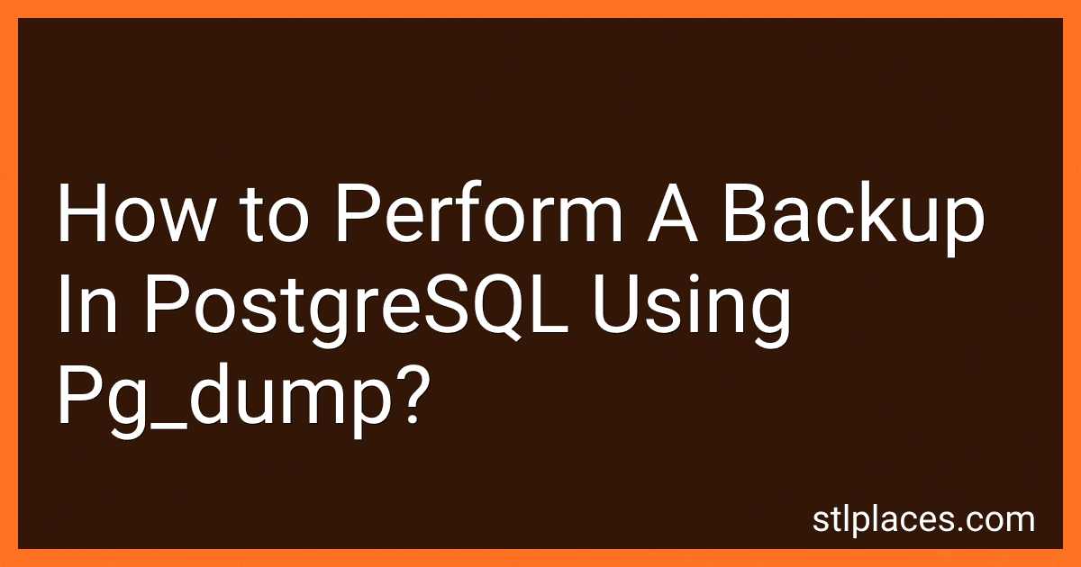 How to Perform A Backup In PostgreSQL Using Pg_dump? preview