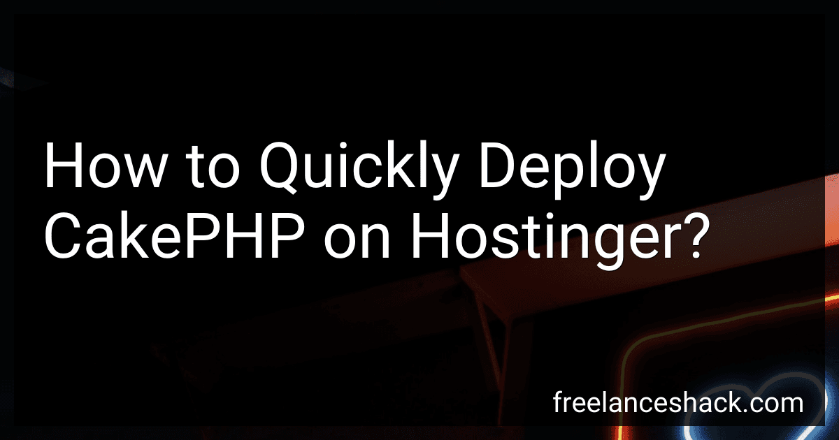 How to Quickly Deploy CakePHP on Hostinger? image