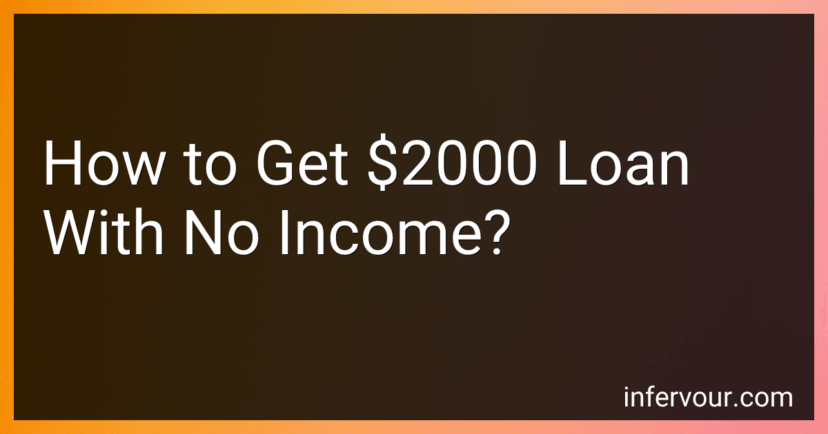 How to Get $2000 Loan With No Income? image