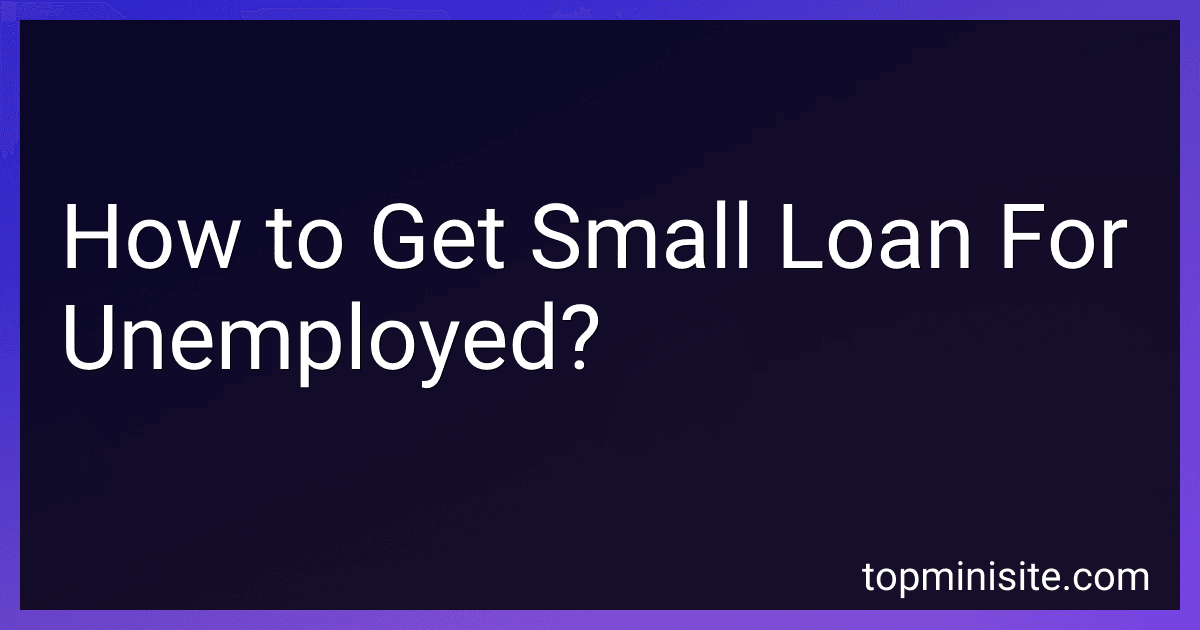How to Get Small Loan For Unemployed? image