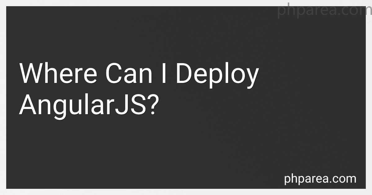 Where Can I Deploy AngularJS? image