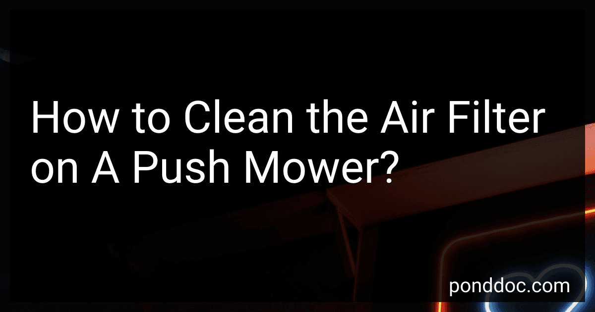 How to Clean the Air Filter on A Push Mower? image