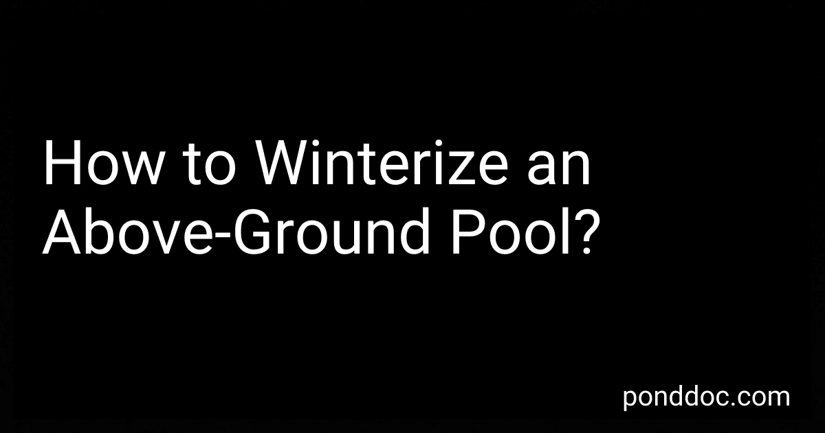How to Winterize an Above-Ground Pool? image