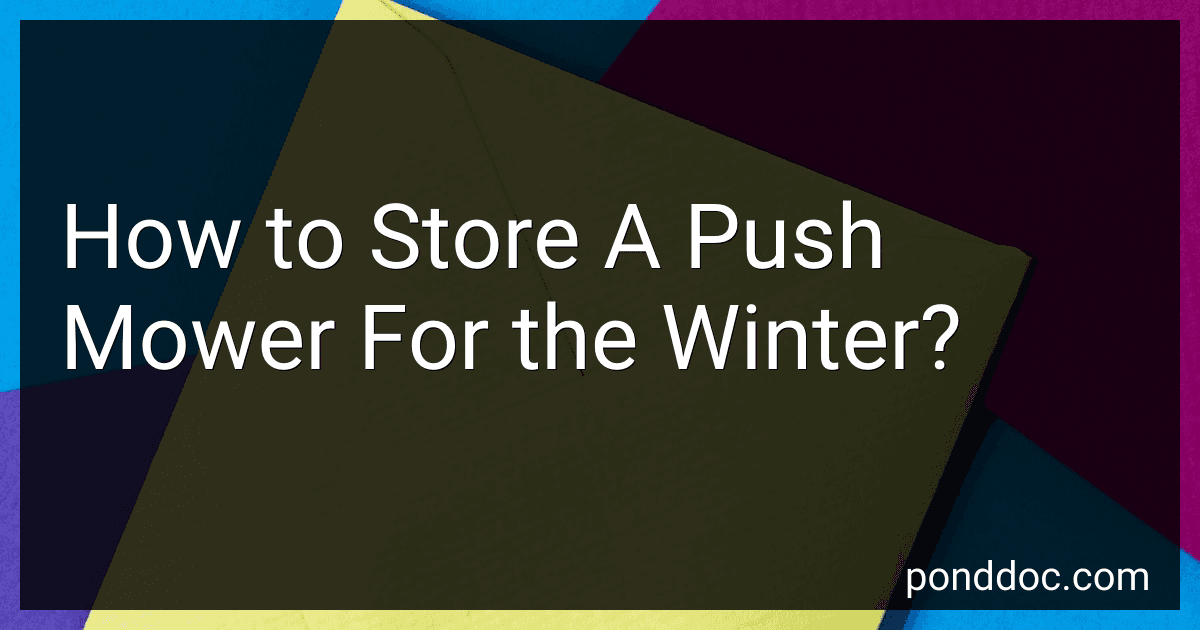 How to Store A Push Mower For the Winter? image