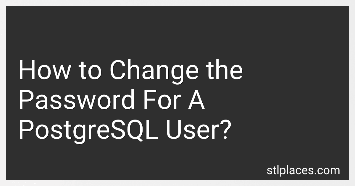 How to Change the Password For A PostgreSQL User? preview