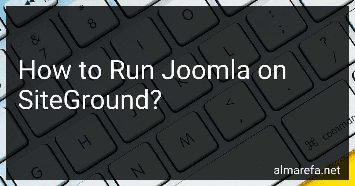 How to Run Joomla on SiteGround? image