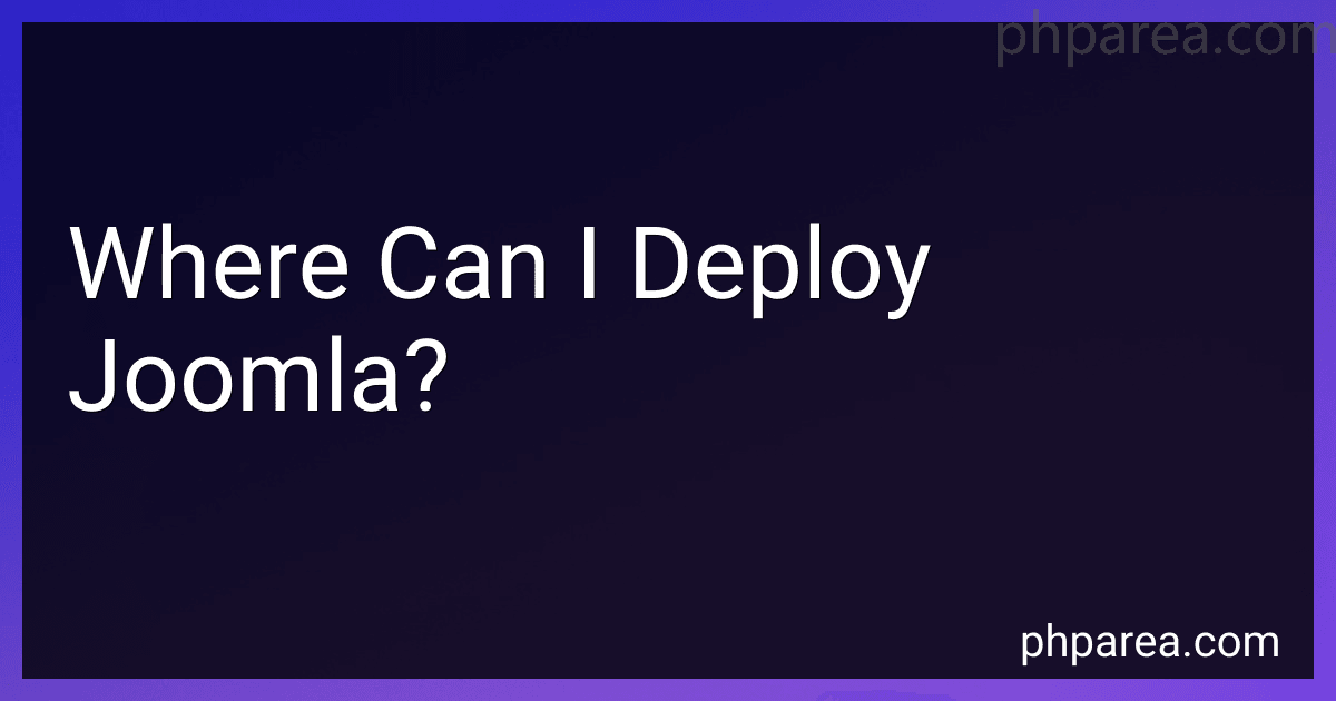 Where Can I Deploy Joomla? image