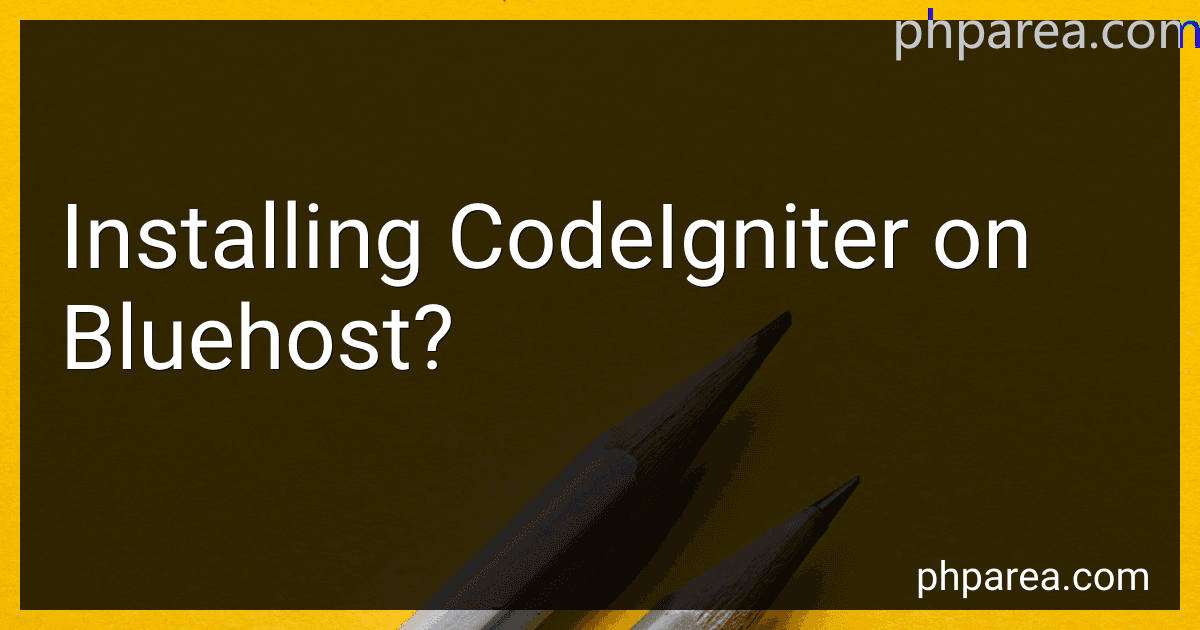 Installing CodeIgniter on Bluehost? image