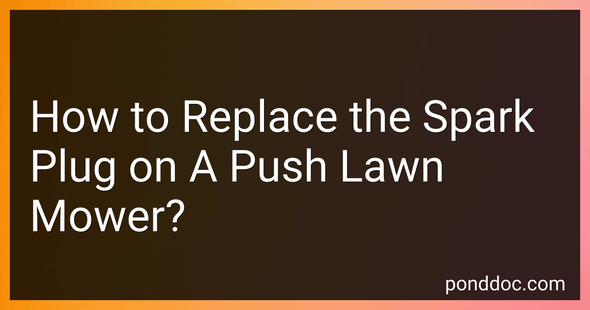 How to Replace the Spark Plug on A Push Lawn Mower? image