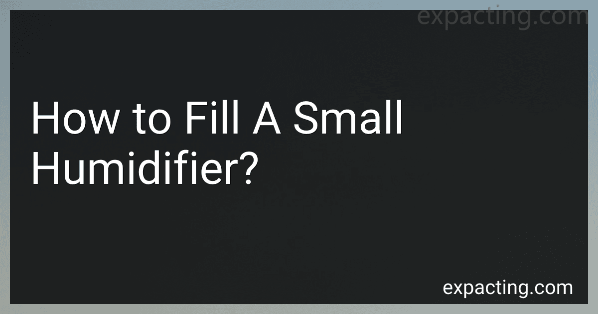 How to Fill A Small Humidifier? preview