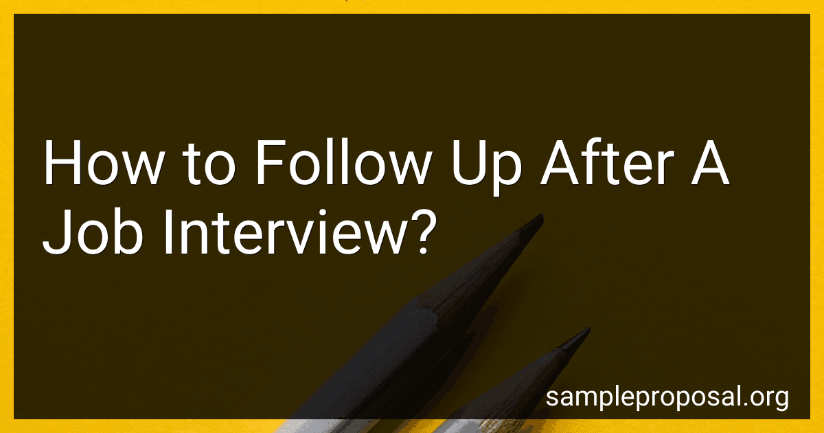 How to Follow Up After A Job Interview? image