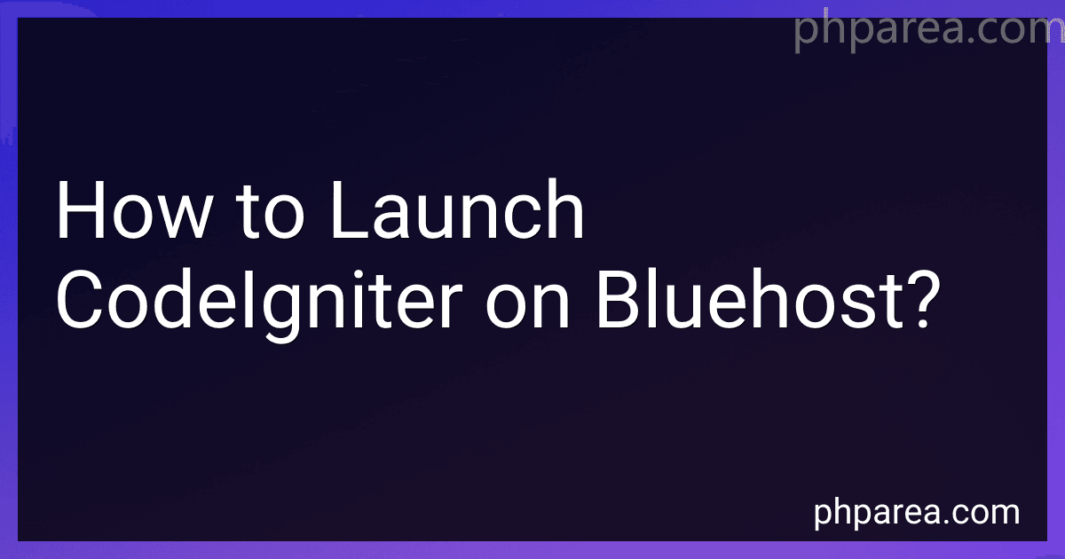 How to Launch CodeIgniter on Bluehost? image
