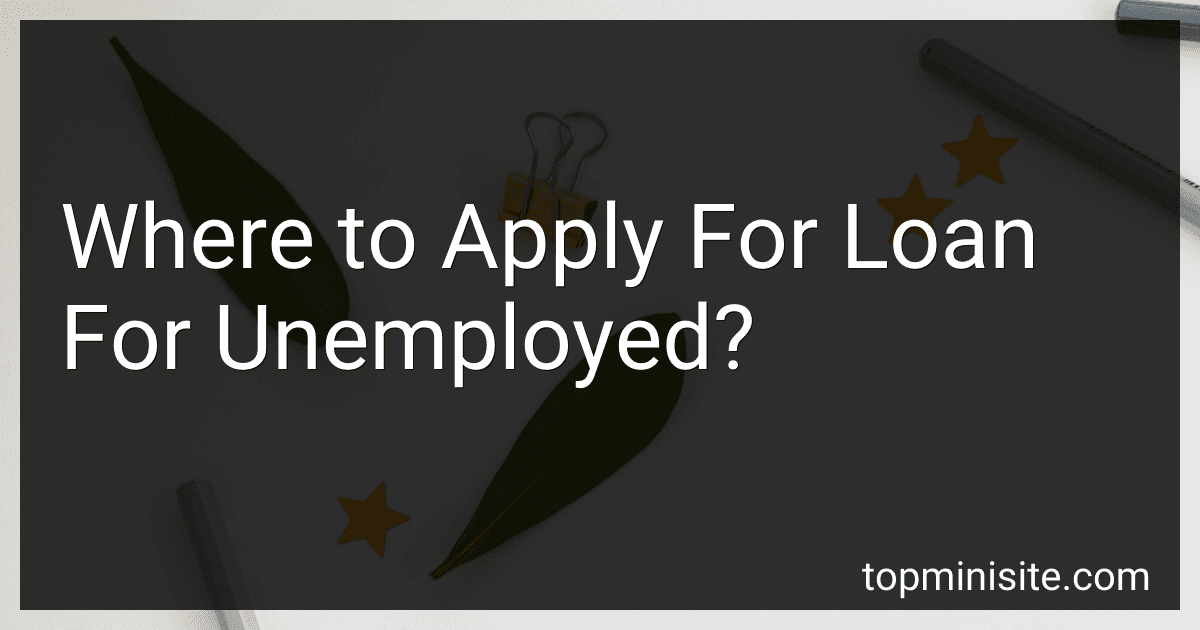 Where to Apply For Loan For Unemployed? image