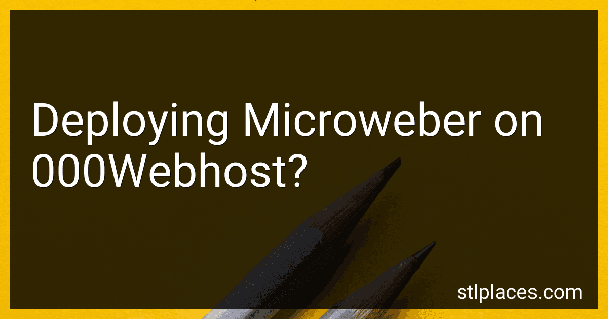 Deploying Microweber on 000Webhost? image