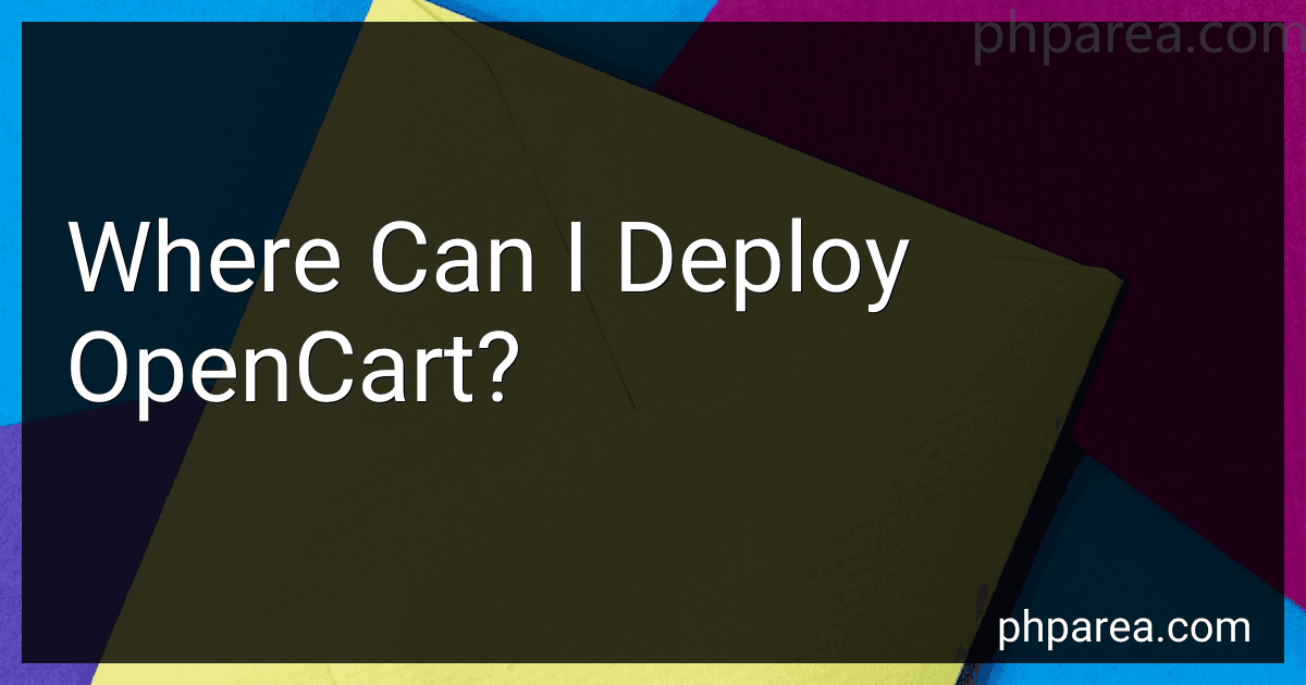 Where Can I Deploy OpenCart? image