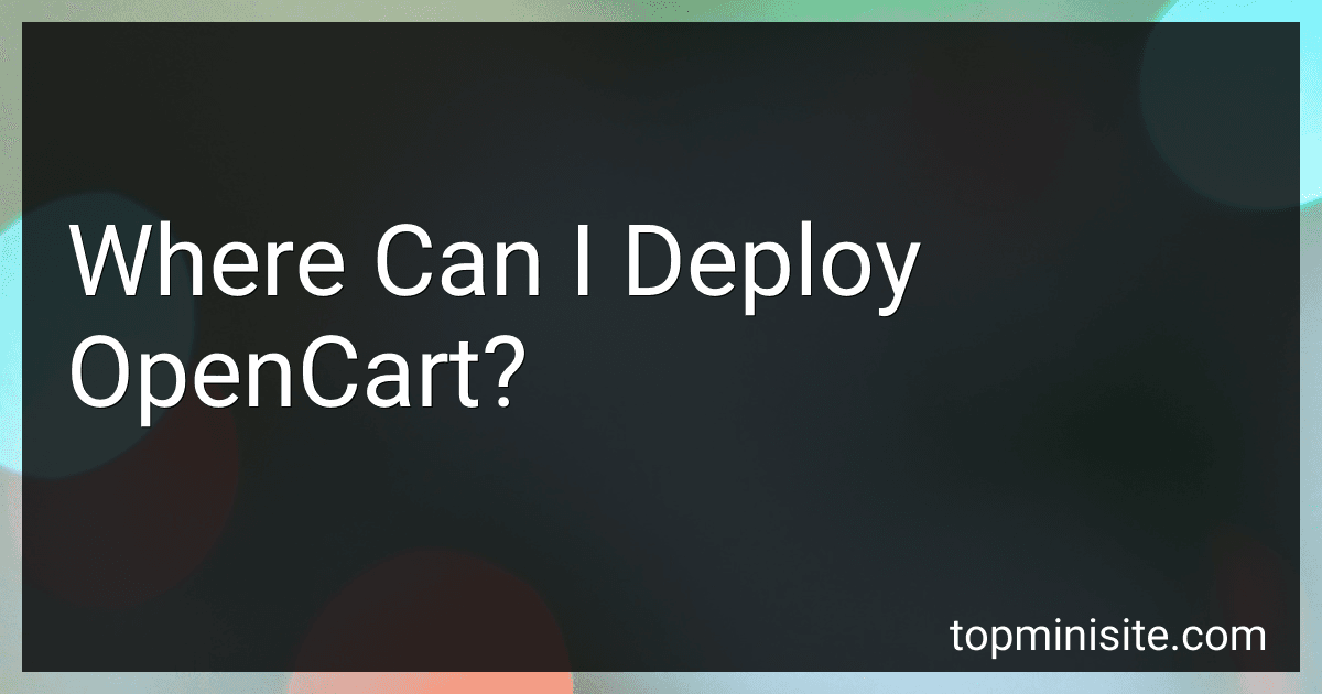 Where Can I Deploy OpenCart? image