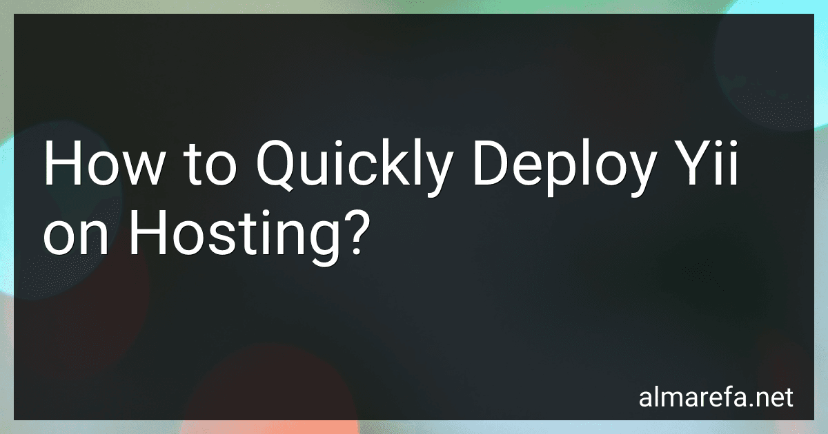 How to Quickly Deploy Yii on Hosting? image