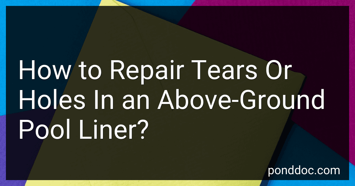 How to Repair Tears Or Holes In an Above-Ground Pool Liner? image