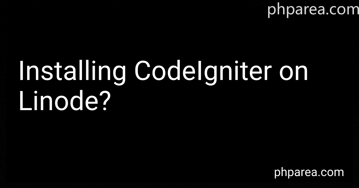 Installing CodeIgniter on Linode? image