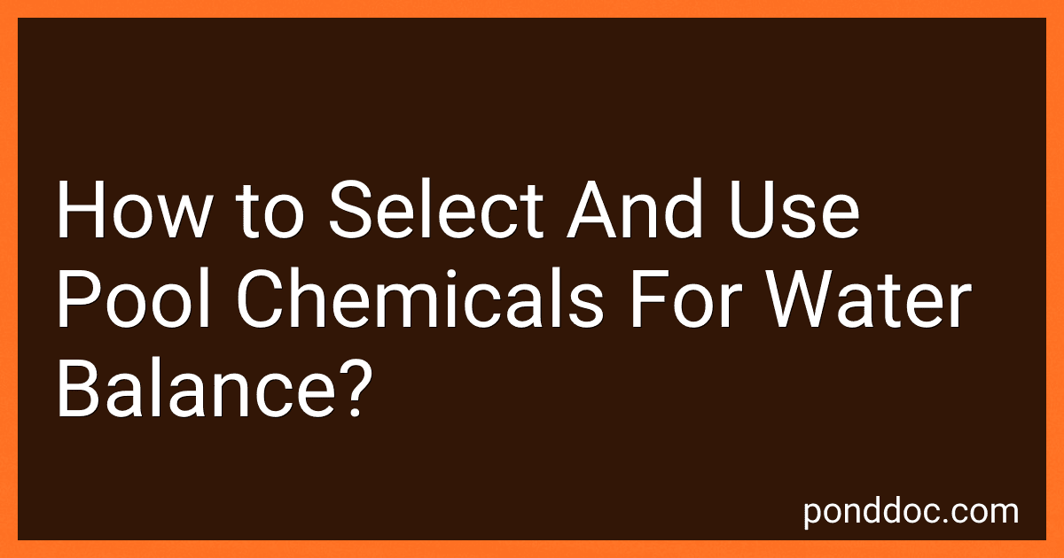 How to Select And Use Pool Chemicals For Water Balance? image