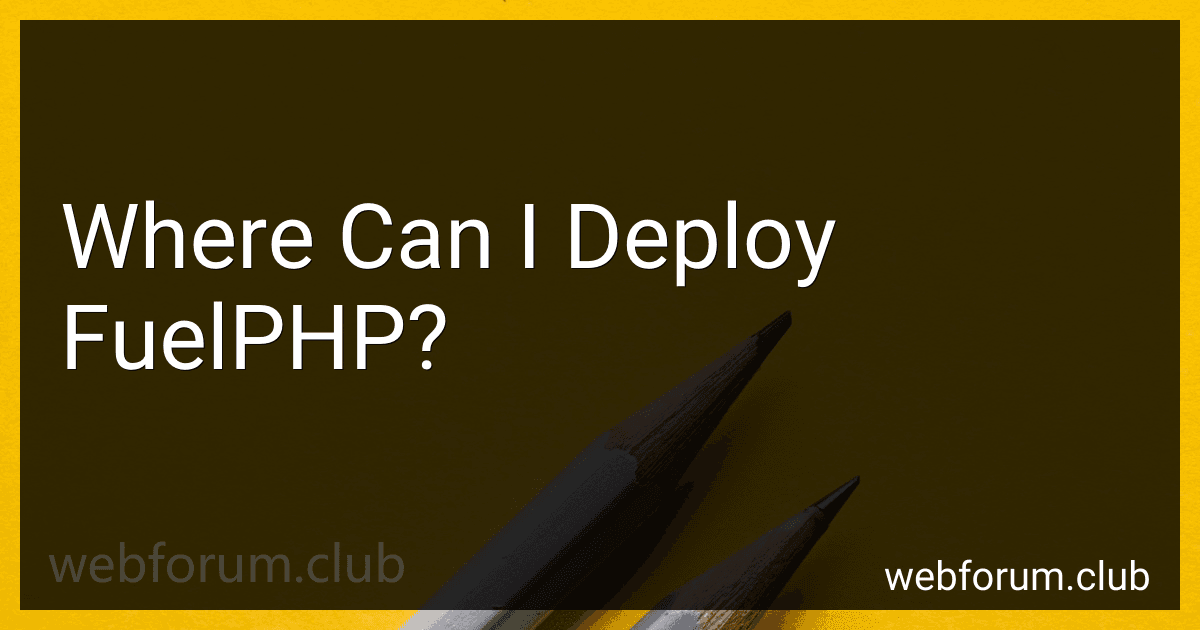 Where Can I Deploy FuelPHP? image