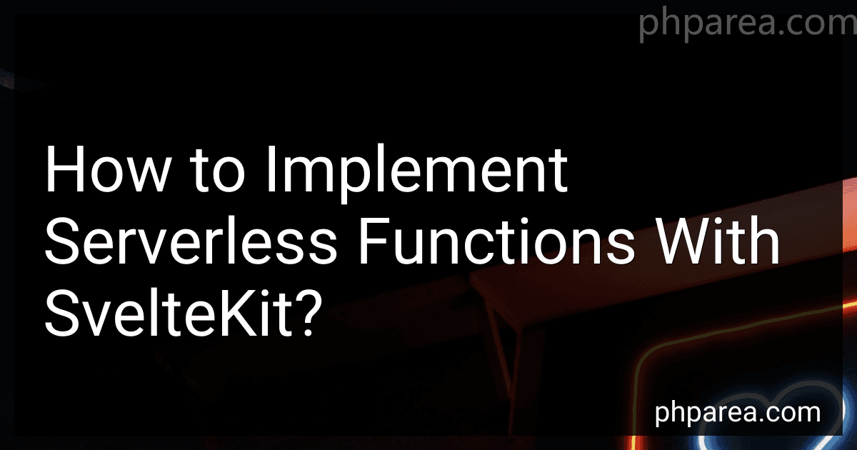 How to Implement Serverless Functions With SvelteKit? image