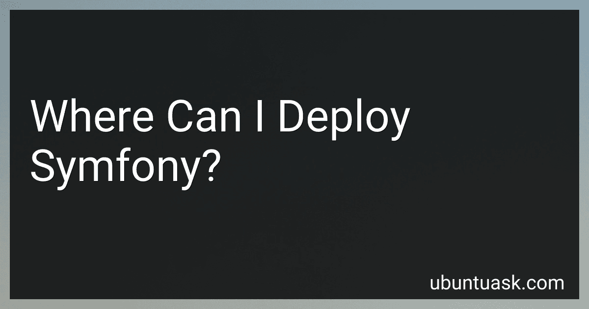 Where Can I Deploy Symfony? image