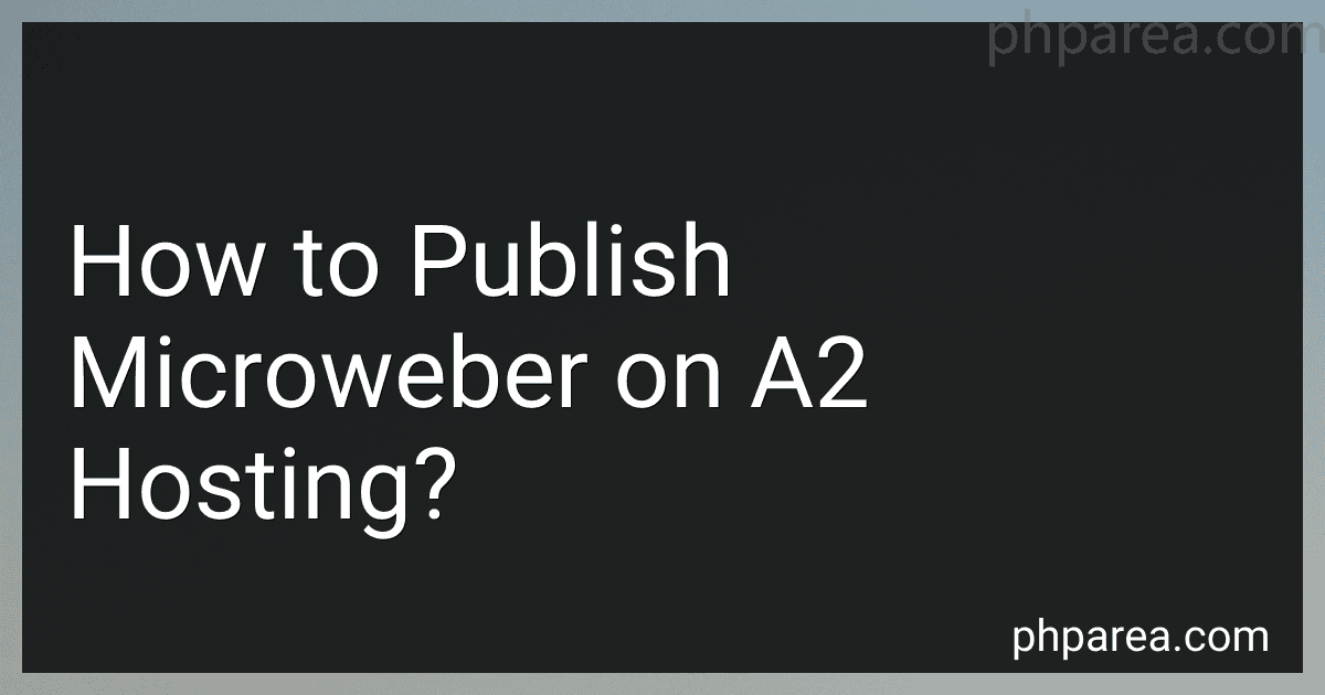 How to Publish Microweber on A2 Hosting? image