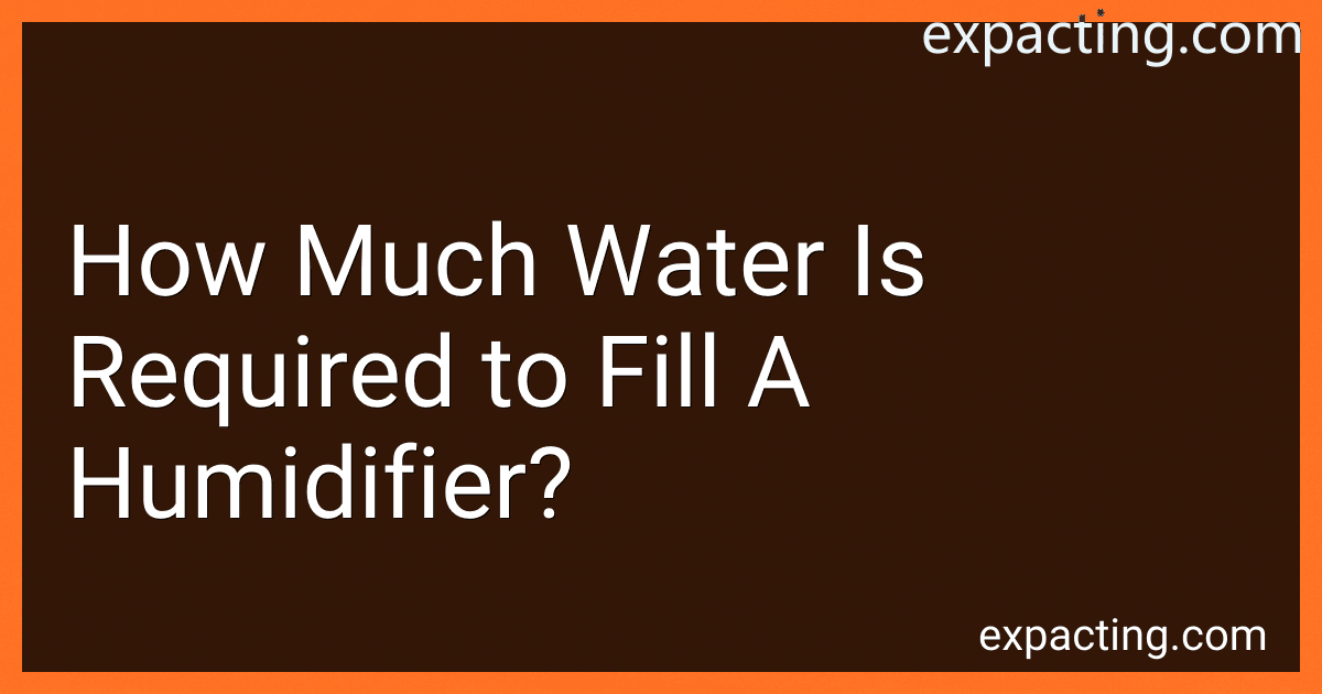 How Much Water Is Required to Fill A Humidifier? preview