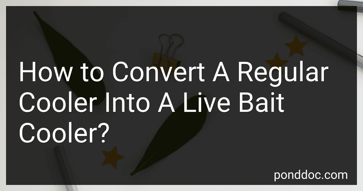 How to Convert A Regular Cooler Into A Live Bait Cooler? image