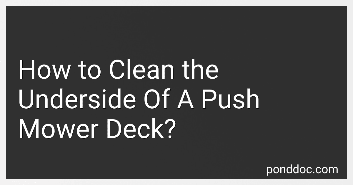 How to Clean the Underside Of A Push Mower Deck? image