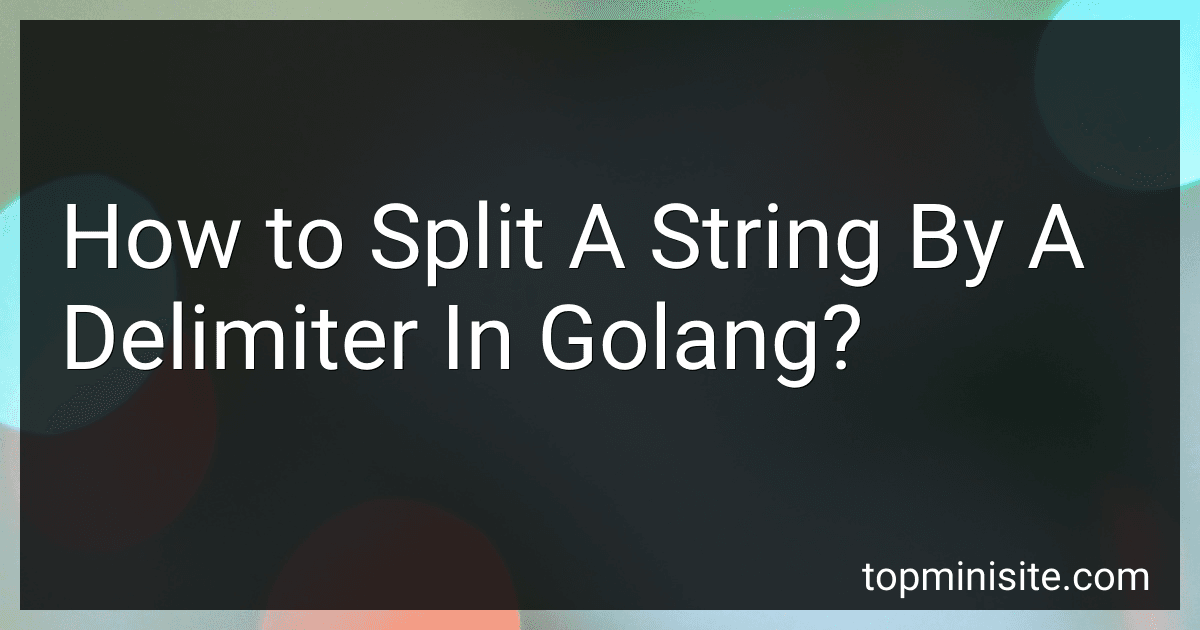 How to Split A String By A Delimiter In Golang? image