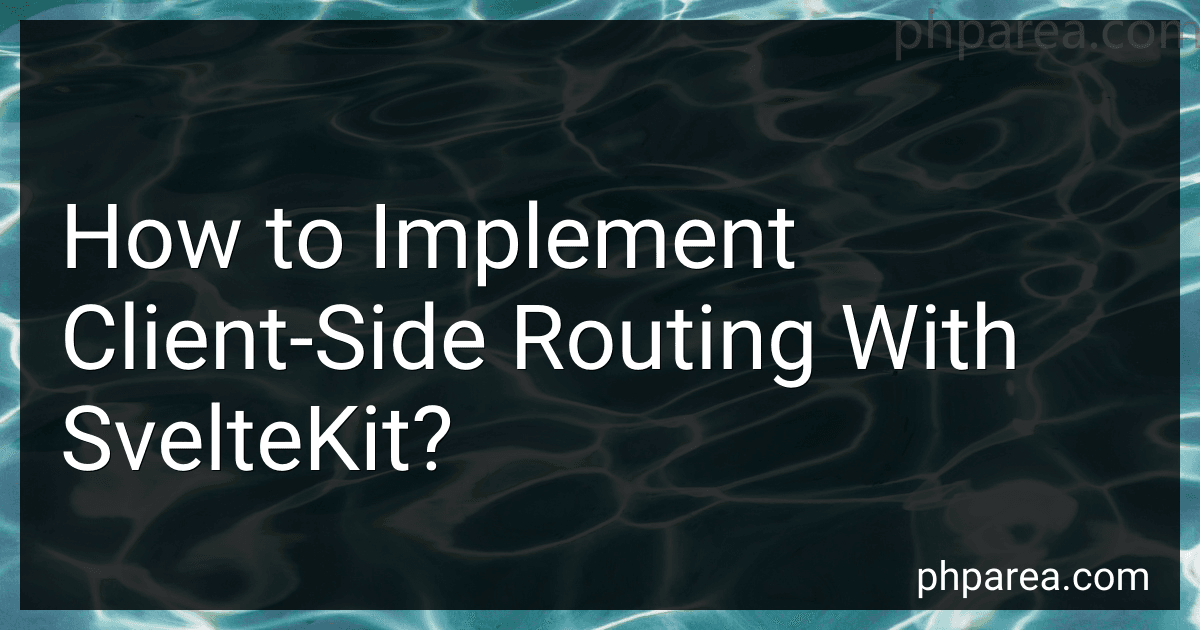 How to Implement Client-Side Routing With SvelteKit? image