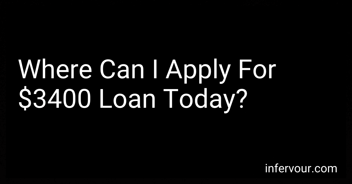 Where Can I Apply For $3400 Loan Today? image